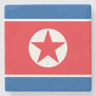 Nordkoreas flagga stenunderlägg