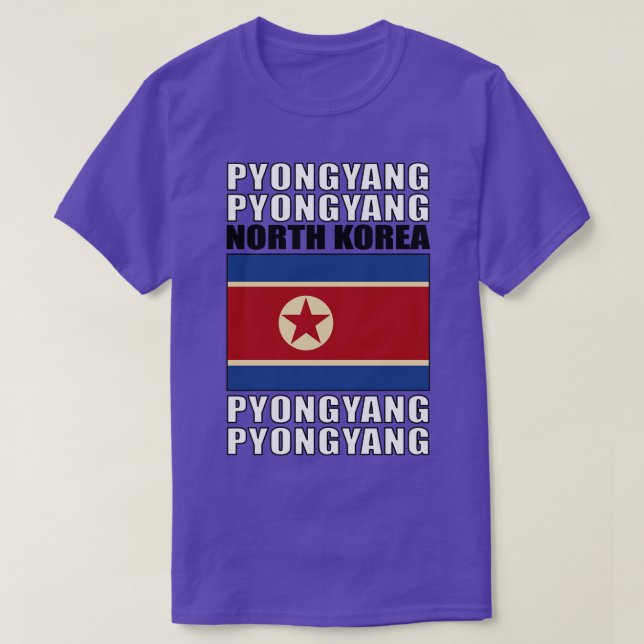 Nordkoreas flagga t shirt (Design framsida)