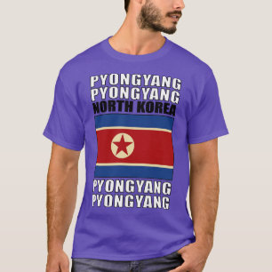 Nordkoreas flagga t shirt
