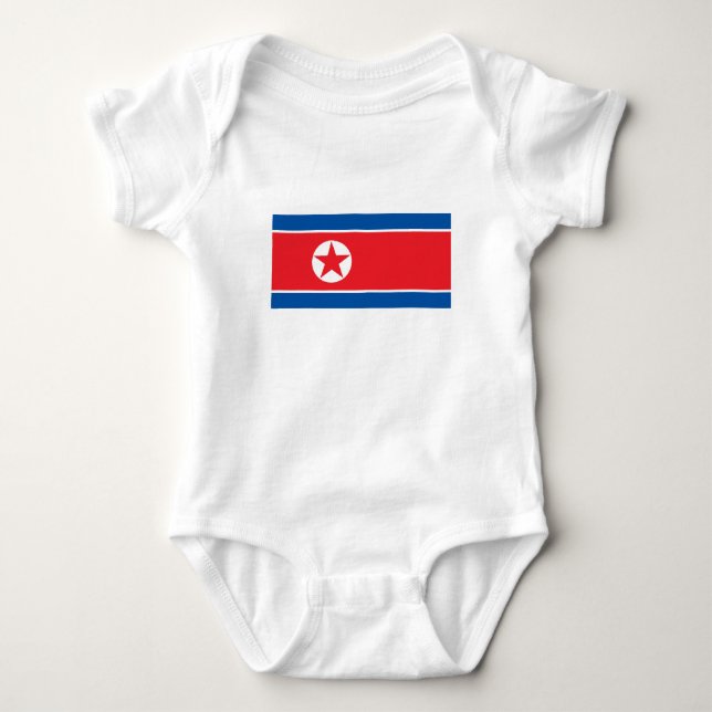 Nordkoreas flagga t shirt (Framsida)