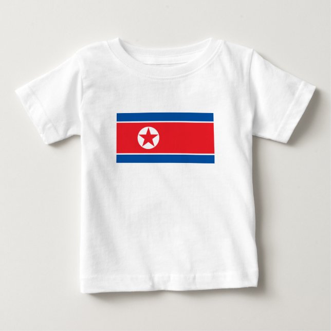 Nordkoreas flagga t shirt (Framsida)