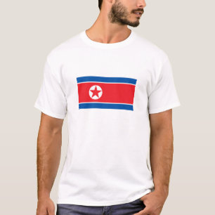 Nordkoreas flagga t shirt