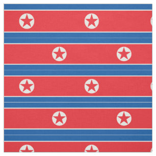 Nordkoreas flagga tyg