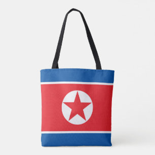 Nordkoreas flagga tygkasse
