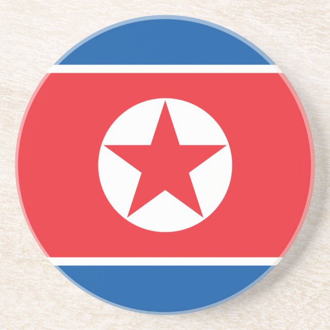 Nordkoreas flagga underlägg (Framsidan)