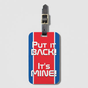 Nordkoreas nationella Flagga Funny Patriotic Bagagebricka