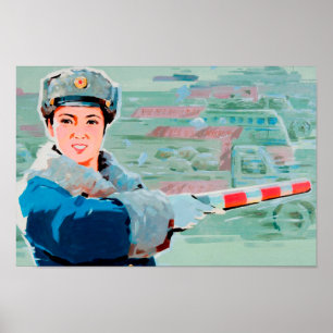 Nordkoreas propaganda Poster.. Poster