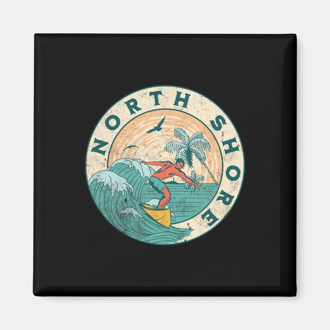 Nordkusten Hawaii  Magnet (Framsidan)