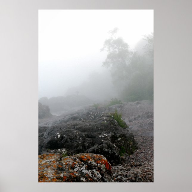 Nordkusten över Sjö Poster (Framsidan)