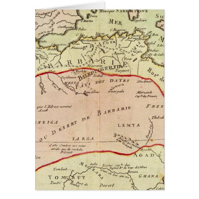 Nordlig Afrika 2 Hälsningskort (Framsidan)