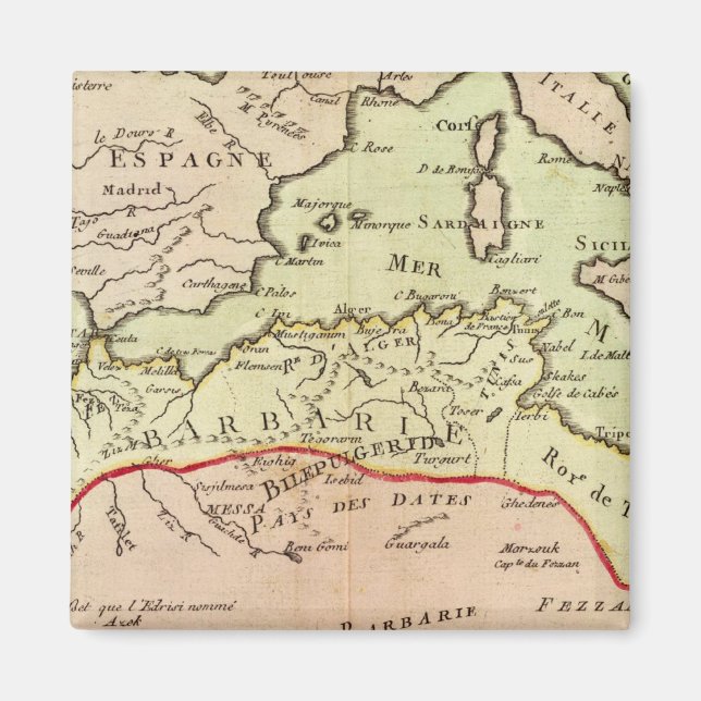 Nordlig Afrika 2 Magnet (Framsidan)