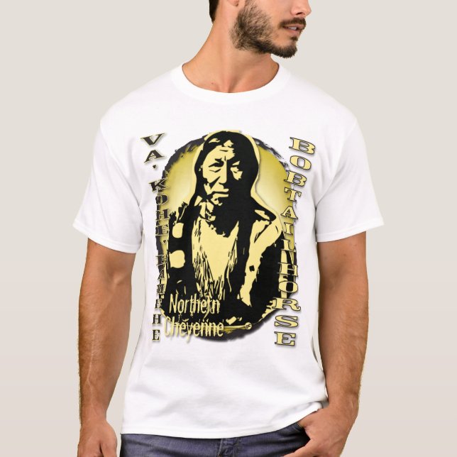 Nordlig Cheyenne för Bobtail häst krigare T Shirt (Framsida)