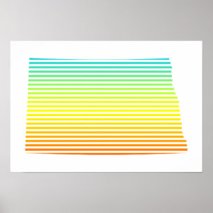 Nordlig dakotchill blekna poster