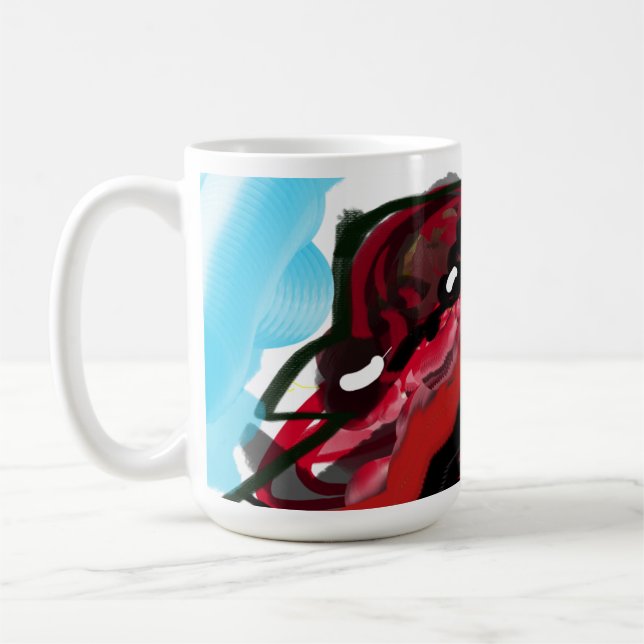Nordlig kardinal  Höjdare på hösten Kaffemugg (Vänster)