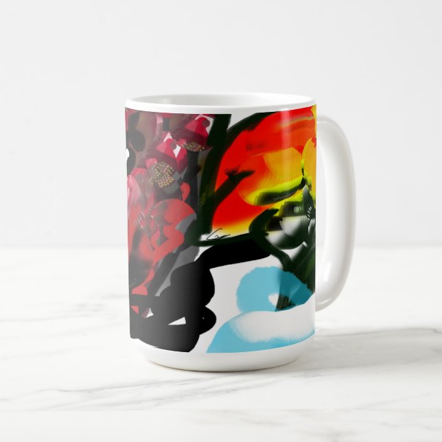 Nordlig kardinal  Höjdare på hösten Kaffemugg (Framsida höger)
