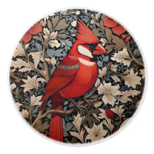 Nordlig Kardinalfågel William Morris-inspirerad Knopp