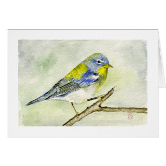 Nordlig Parula Hälsningskort