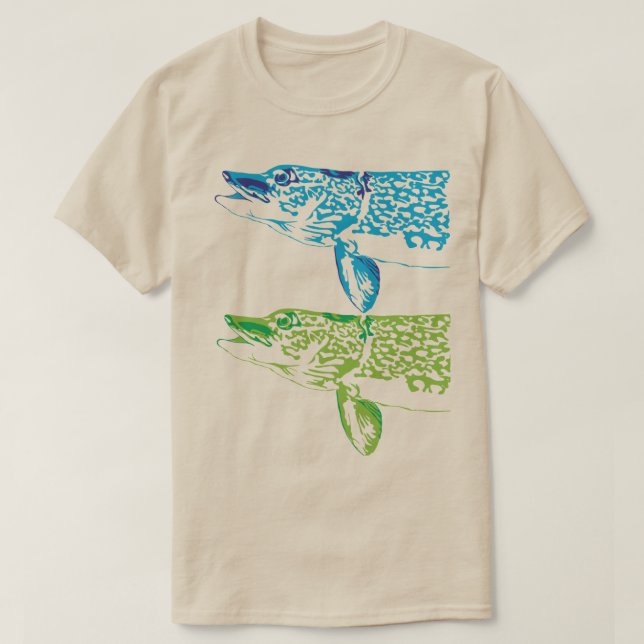 Nordlig pike t-shirt (Design framsida)