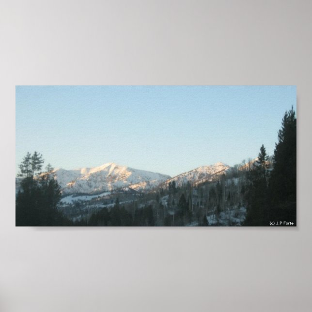Nordlig skog i Klippiga bergen Poster (Framsidan)
