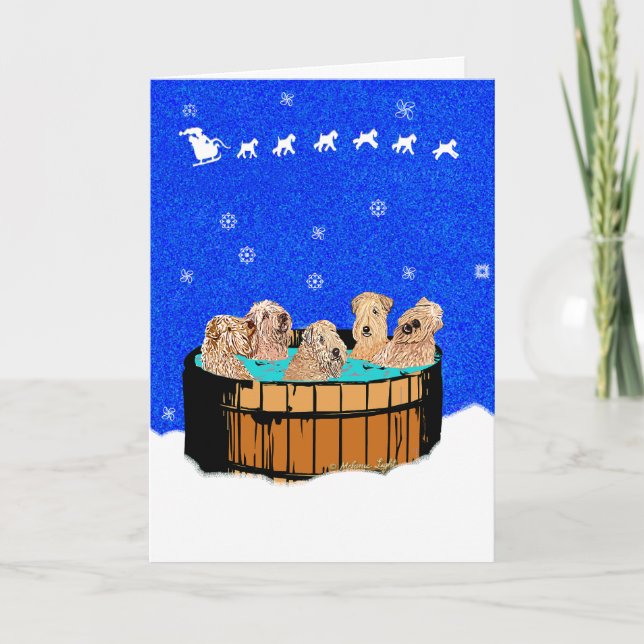 NORDLIG skräddarsy KALIFORNIEN JUL - Helgkort (Framsida)