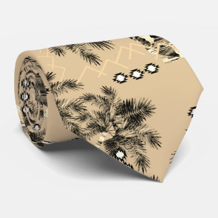 Nordlig solnedgång i handflatan hawaiiansk blå hav slips
