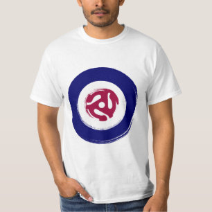 Nordlig souldesign för mod med vinyladapteren tee shirt