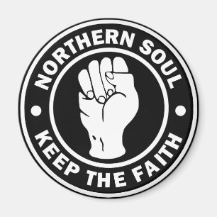 nordlig soullogotypsvart magnet