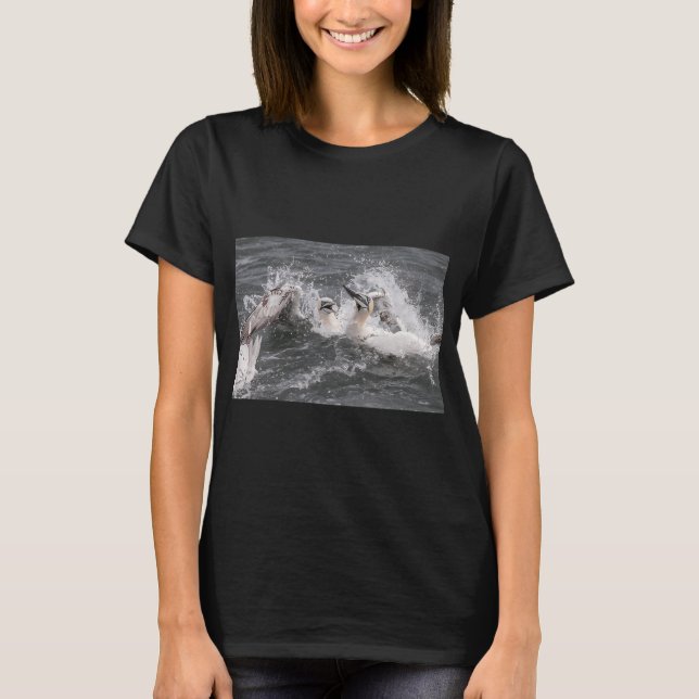 Nordlig Sula fiskkamp T Shirt (Framsida)