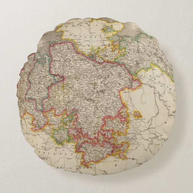 Nordlig Tyskland Rund Kudde (Framsidan)