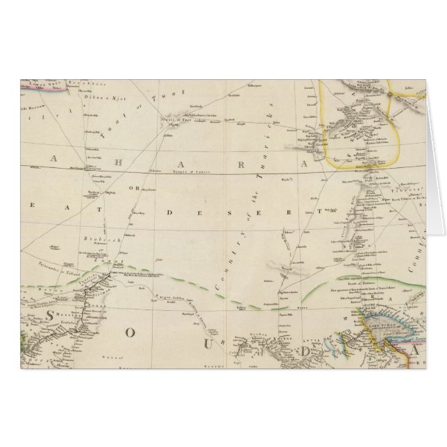 Nordlig Westernare Afrika Hälsningskort (Framsidan Horizontal)