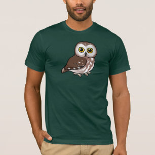 Nordliga Birdorable Såga-whet ugglan Tee
