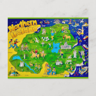 Nördliga Irland Rolig Kartaffisch Vykort