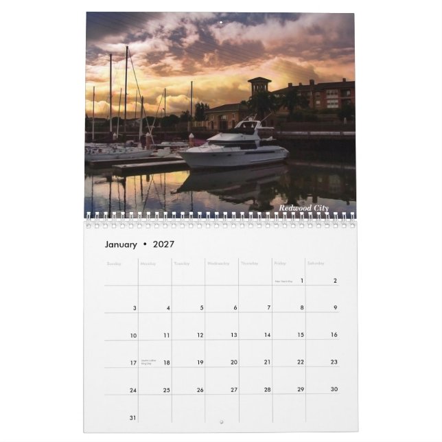 Nordliga Kalifornien landskap kalender 2011 (Jan 2027)