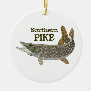 Nordliga Pike Julgransprydnad Keramik