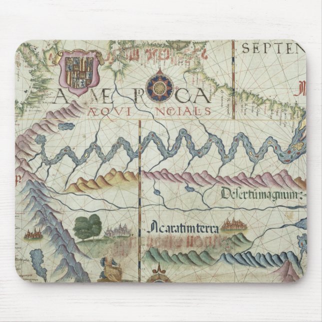 Nordliga South America, specificerar från världen Musmatta (Framsidan)