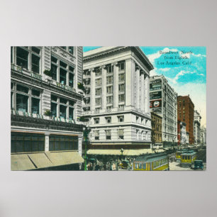 Nordligt beskåda av Broadway från åttondel Poster