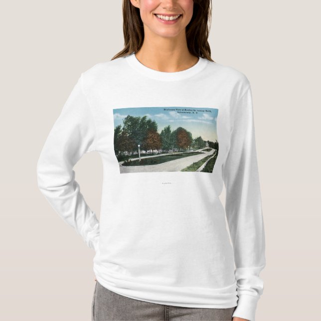 Nordligt beskåda av den Bradley gatan Tee Shirt (Framsida)