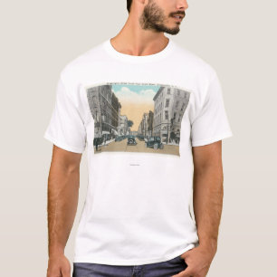 Nordligt beskåda av den Washington gatan från T-shirt
