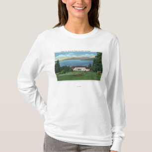 Nordligt beskåda av sjön från Ft William Henry T-shirt
