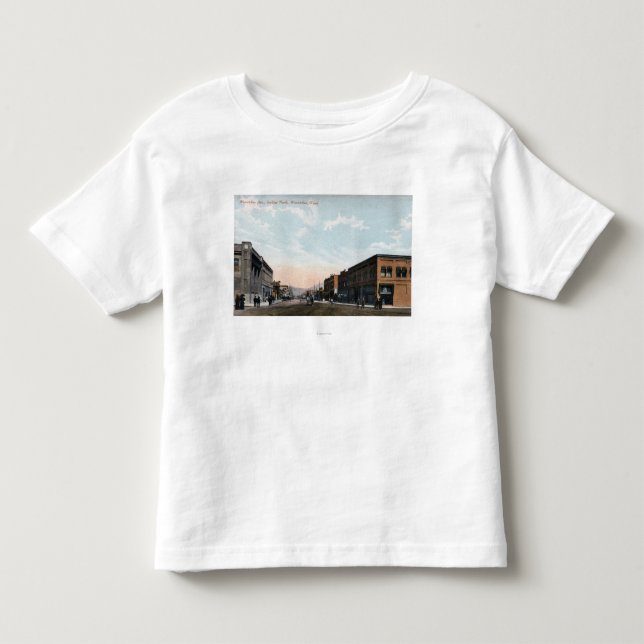 Nordligt beskåda från den Wenatchee avenyn T-shirt (Framsida)