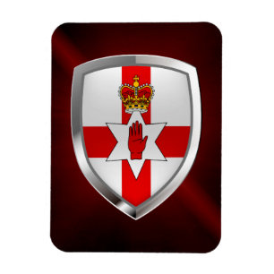 Nordligt - ireland metallisk Emblem Magnet