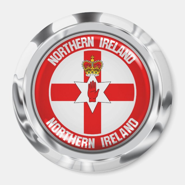 Nordligt - ireland rundaEmblem Magnet (Framsidan)