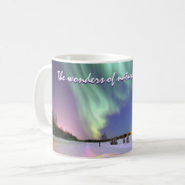 Nordligt ljus för personlignorrsken kaffemugg