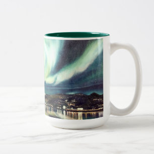 Nordligt ljus - islandMUGG Två-Tonad Mugg