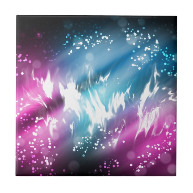 Nordligt ljus kakelplatta (Framsidan)