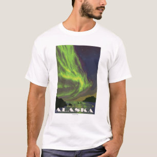 Nordligt ljus och Orcas - ankring, Alaska T Shirt