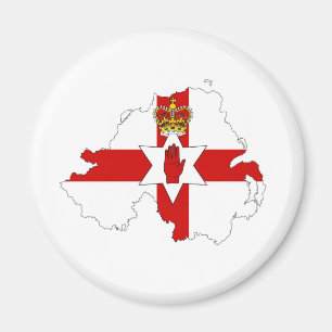 nordligt - United Kingdom för ireland flaggakarta Magnet