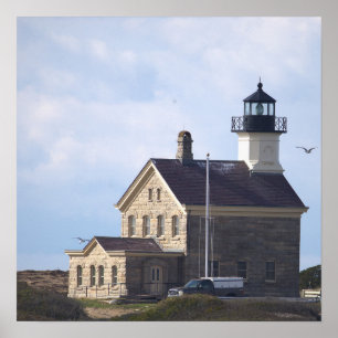 Nordljus fyr Rhode Island Affisch