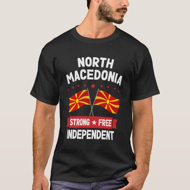 NordMakedonien T Shirt (Framsida)