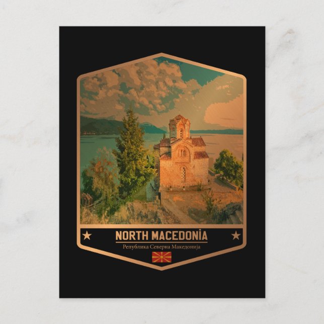 NordMakedonien Vykort (Framsida)